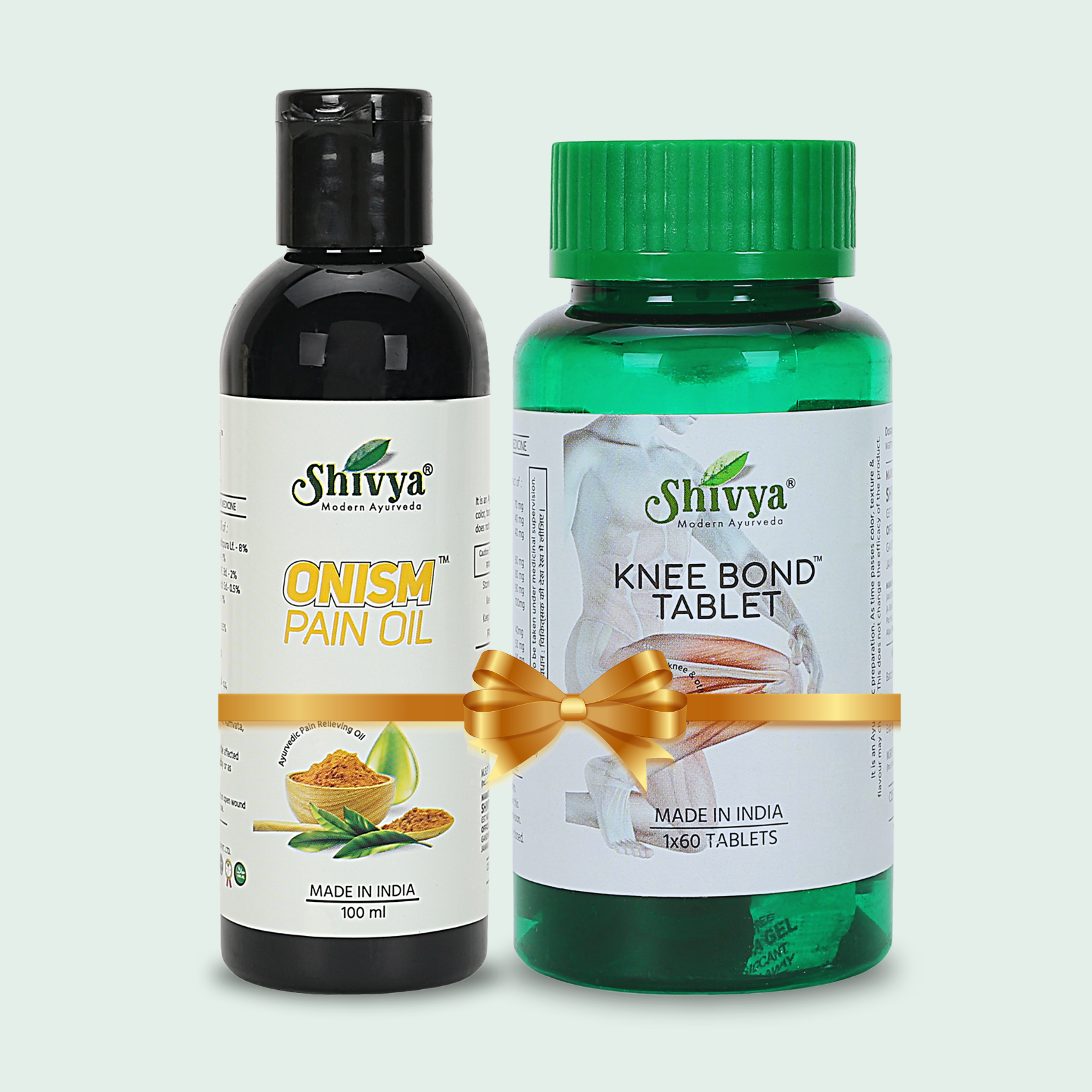 Onism Pain Oil & Knee Bond Tablets Combo