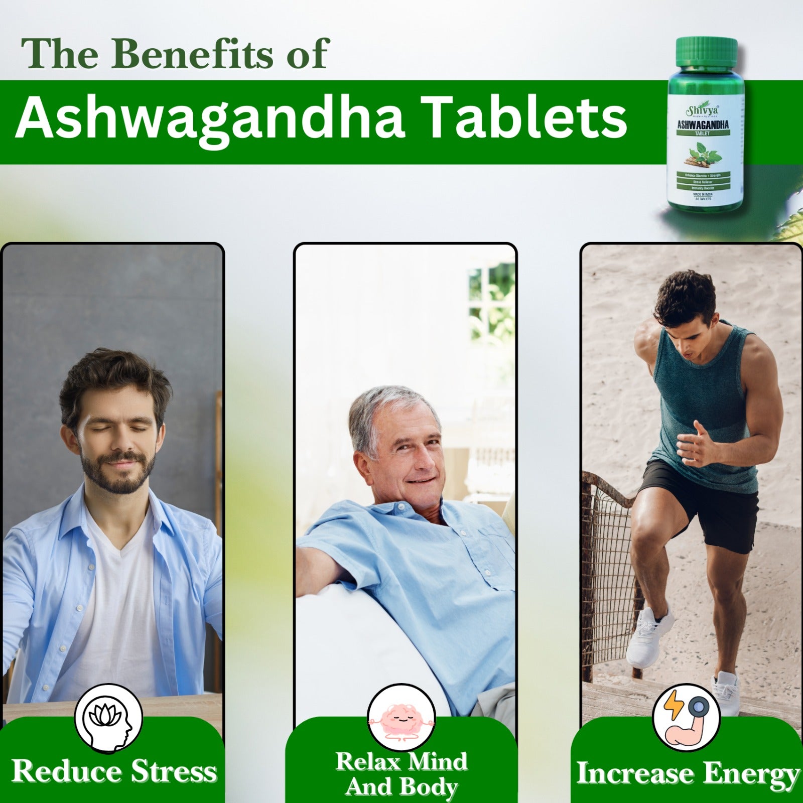 Ashwagandha Tablets for Stress Relief