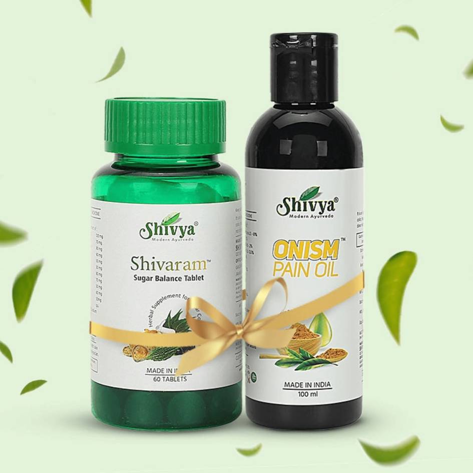 Healthy Combo of Onism Pain Oil & Shivaram Sugar Balance Tablets