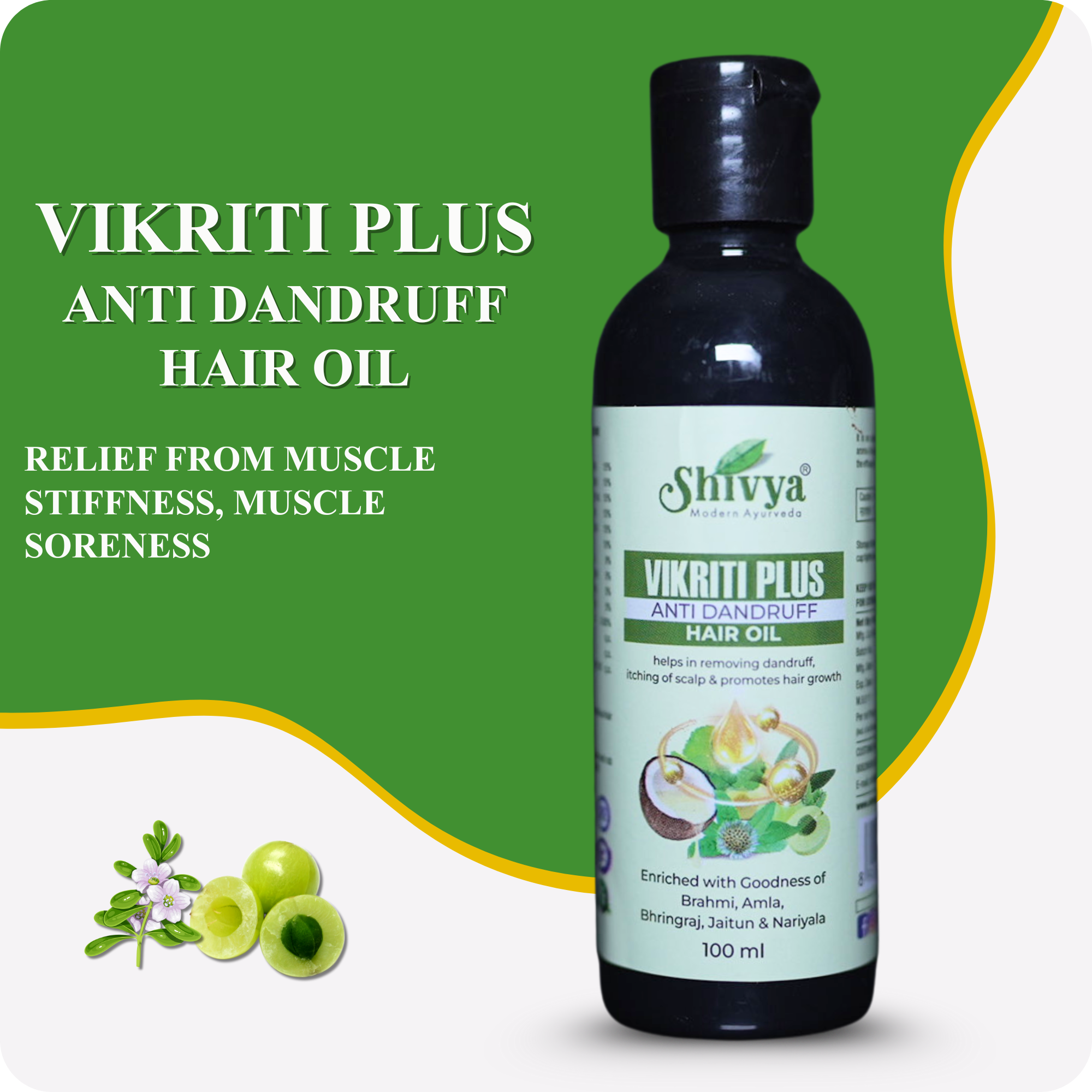 Vikriti Plus Anti Dandruff Hair Oil