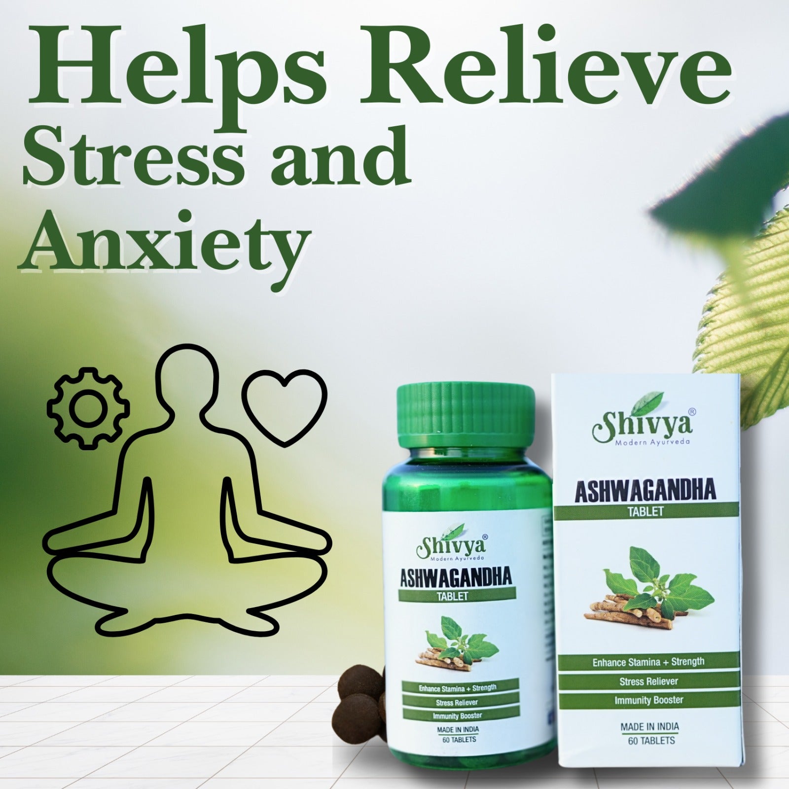 Ashwagandha Tablets for Stress Relief