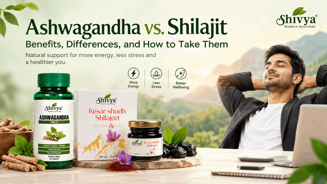Ashwagandha vs. Shilajit: Benefits, Differences, and How to Take Them