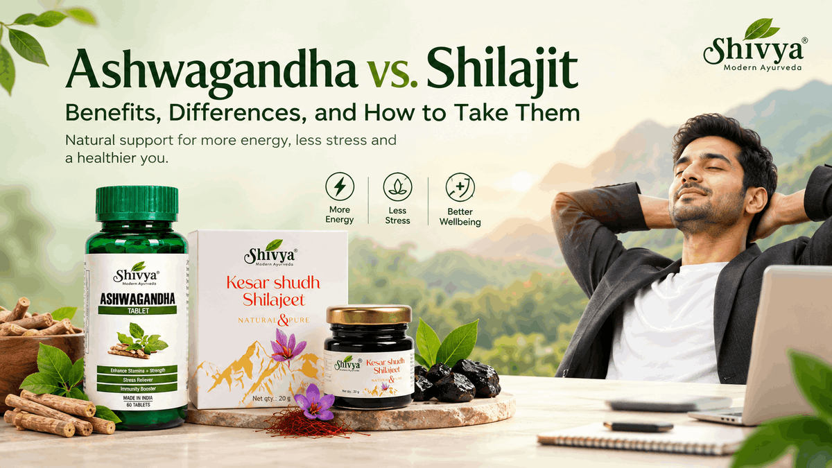Ashwagandha vs. Shilajit: Benefits, Differences, and How to Take Them