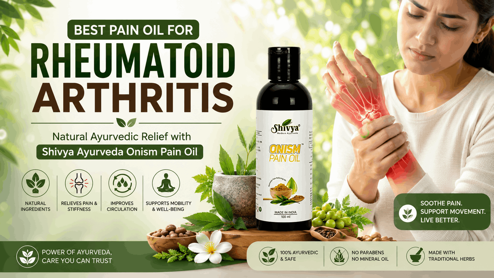 Best Pain Oil for Rheumatoid Arthritis: Finding Natural Comfort with Shivya Ayurveda Onism Pain Oil