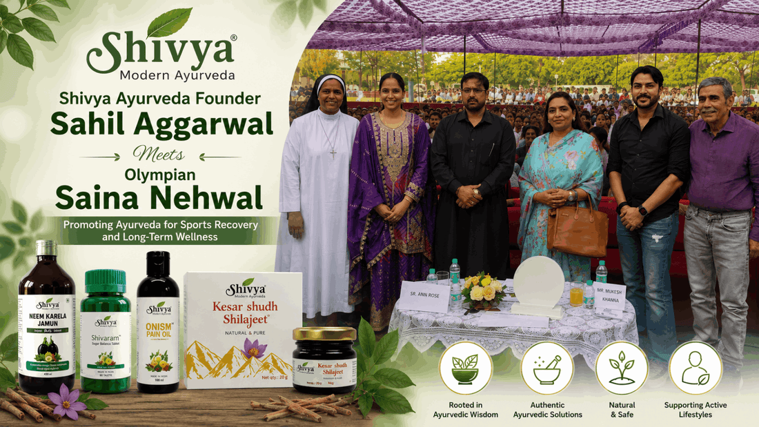 Sahil Aggarwal Founder & CEO Shivya Ayurveda Meets Olympian Saina Nehwal, Promoting Ayurveda for Long-Term Wellness