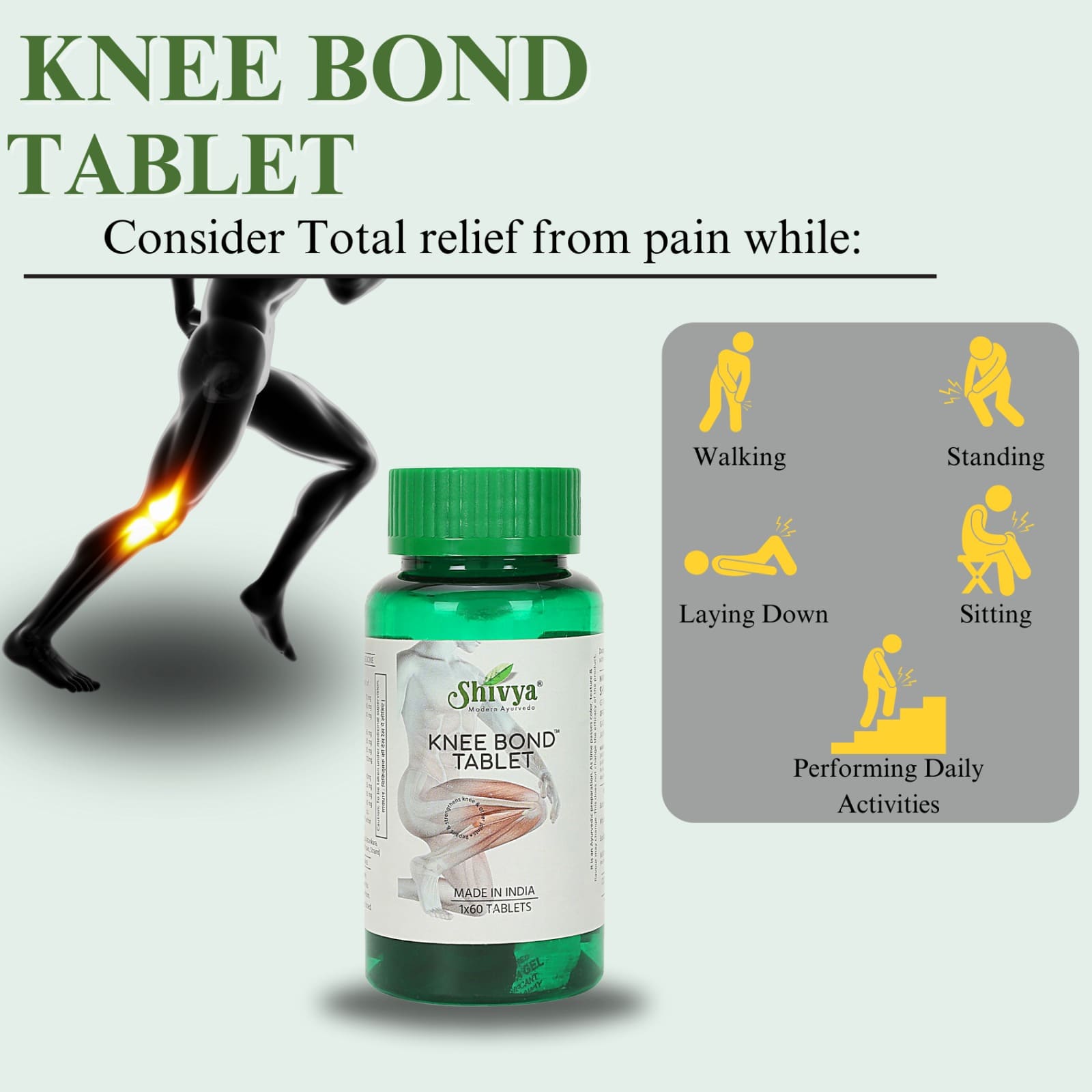 Relief for Aches: Soothe & Embrace Summer with Ayurvedic Knee Bond Tablets