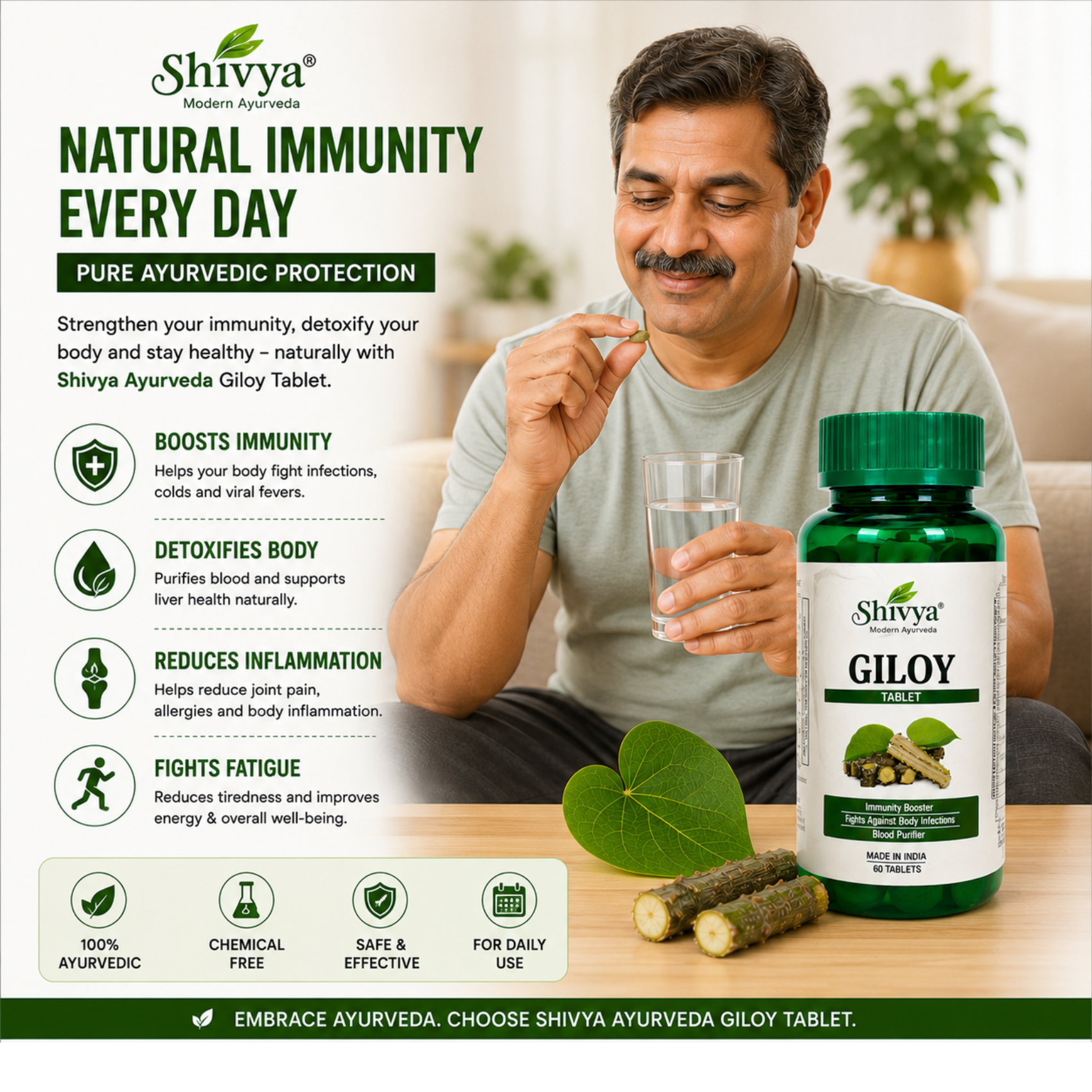 Shivya Giloy Tablets: Natural Immunity & Wellness Booster