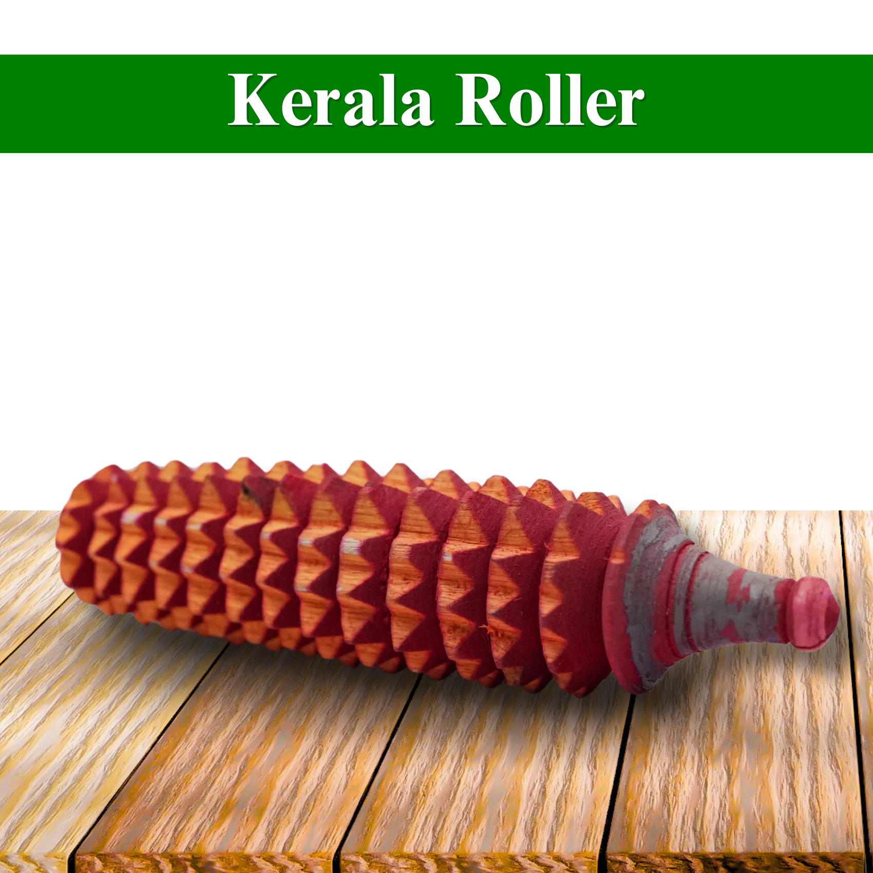 Wooden Acupressure Karela Massager