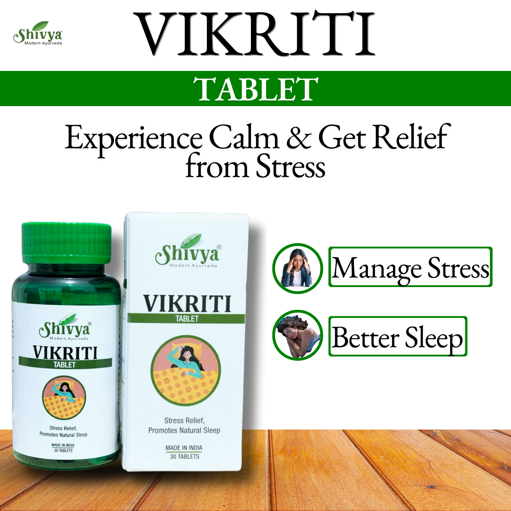 Vikriti Tablets for Natural Sleep