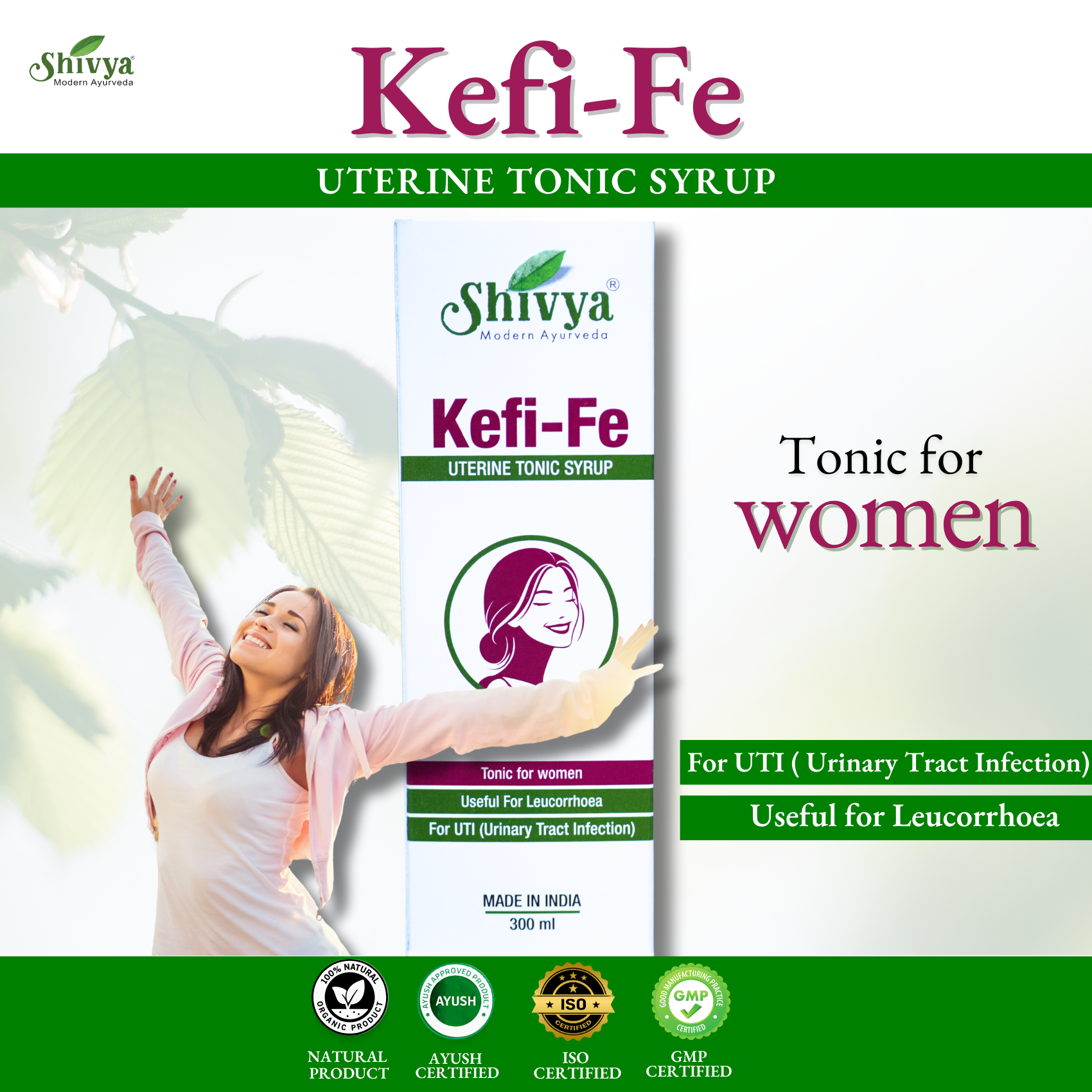 Kefi-Fe Tonic Syrup for UTI
