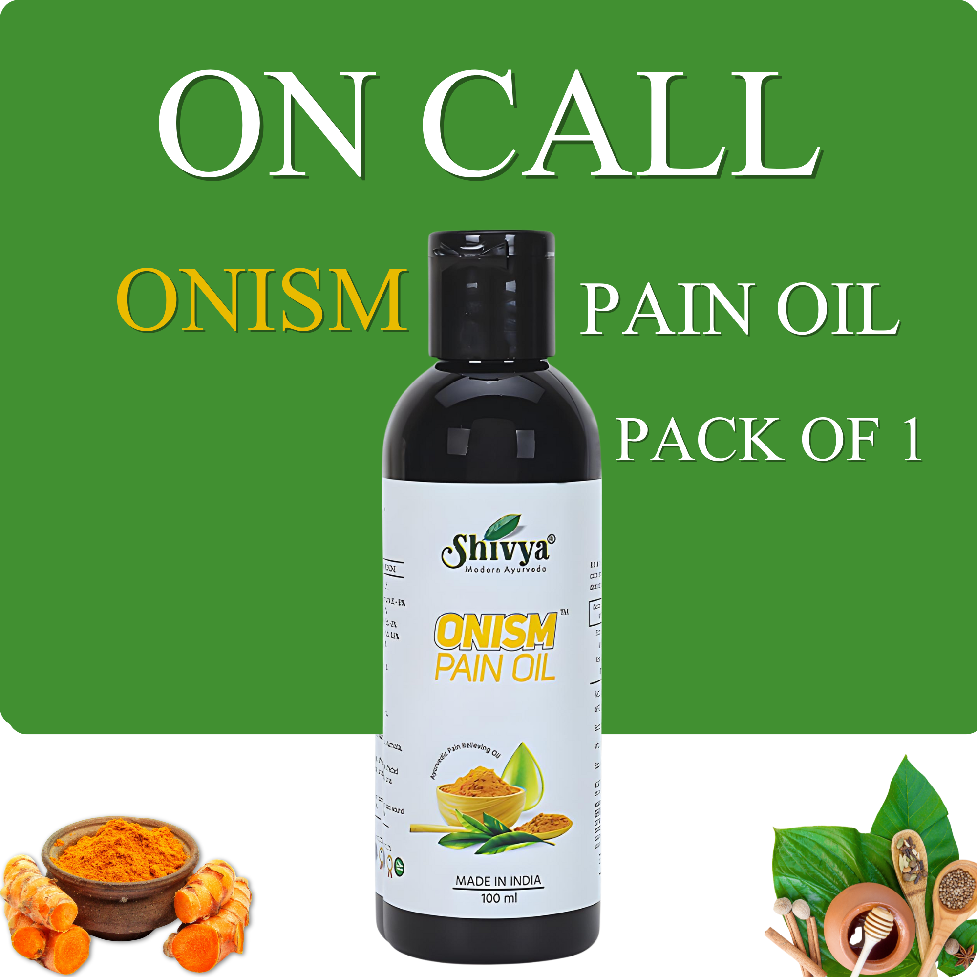 On call Order - Onism Pain Oil for Pain Relief