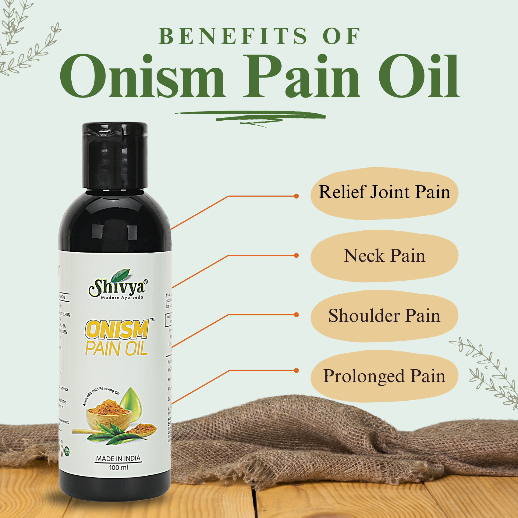 Healthy Combo of Onism Pain Oil & Knee Bond Tablets