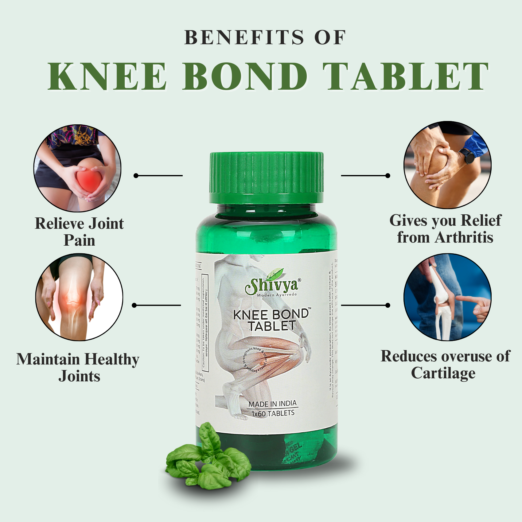 Healthy Combo of Onism Pain Oil & Knee Bond Tablets