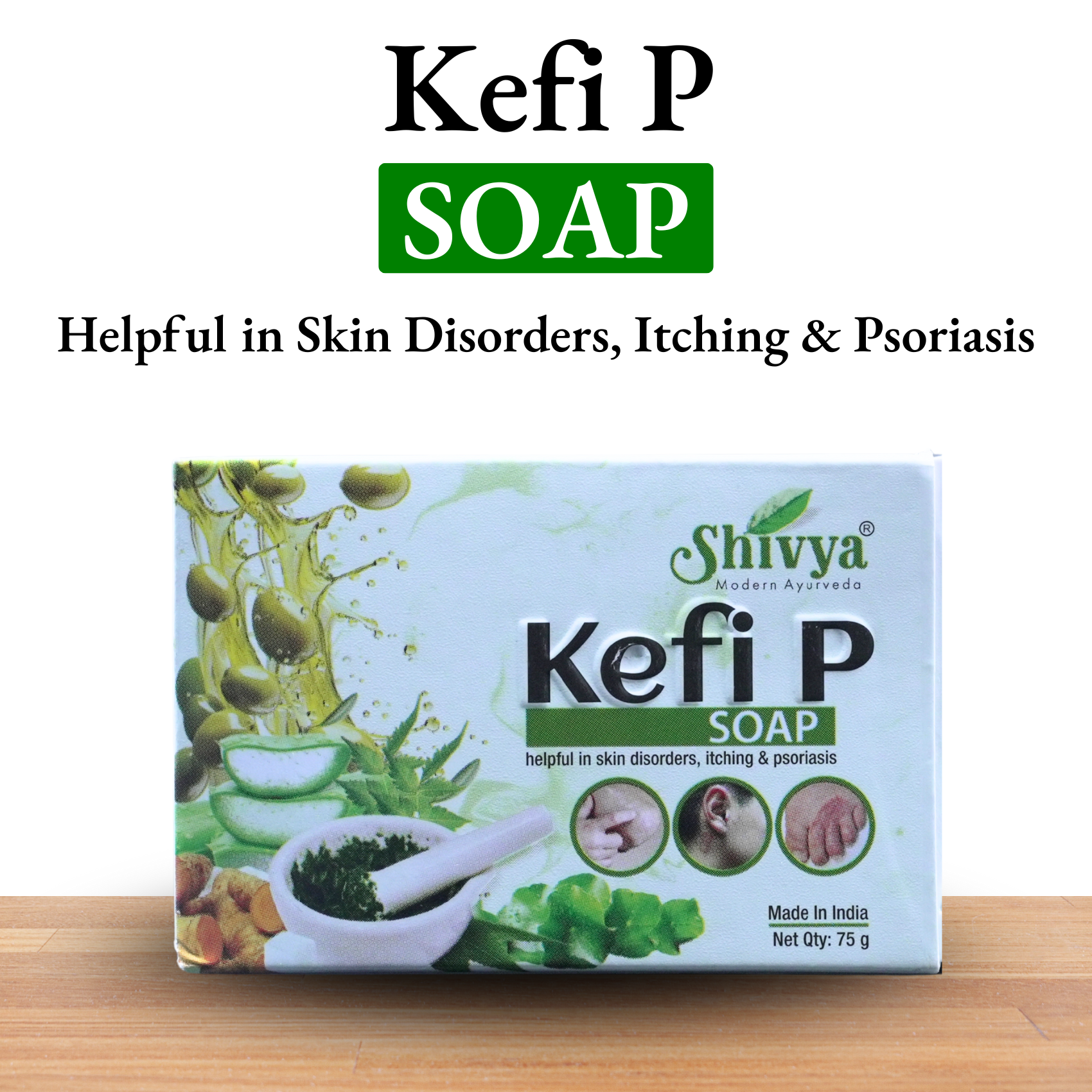 Kefi P Soap – Ayurvedic Care for Healthy Skin (75 g)