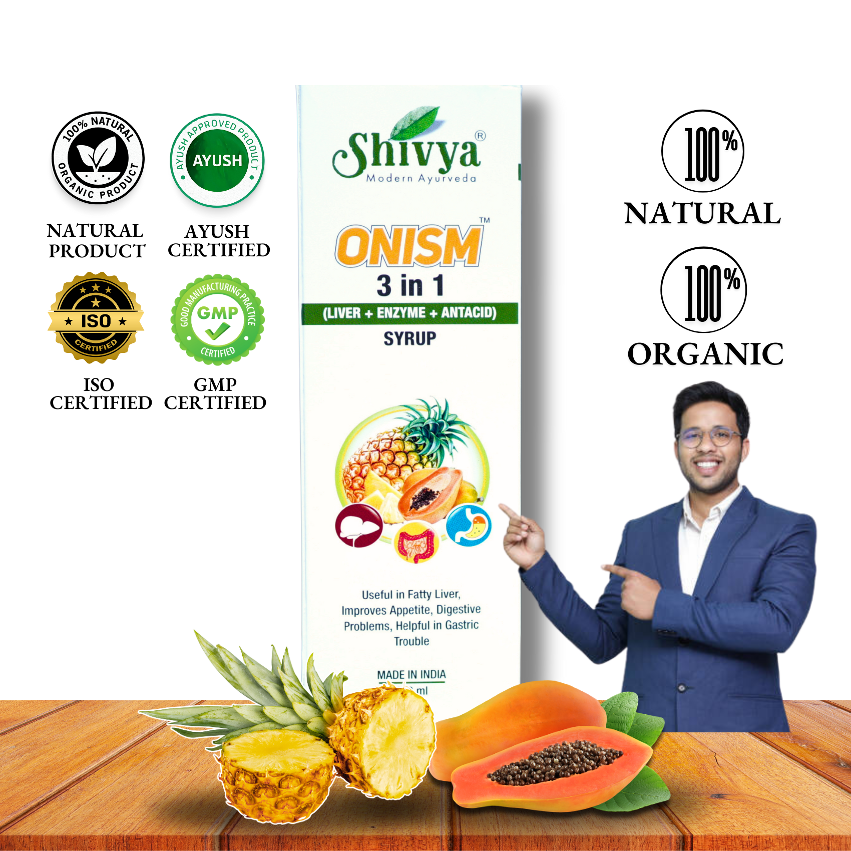 Shivya Ayurveda Onism 3-IN-1 Syrup