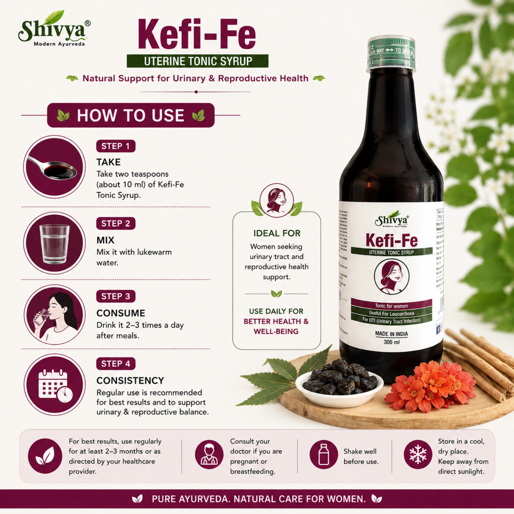 Shivya Kefi Fe Tonic Syrup for UTI