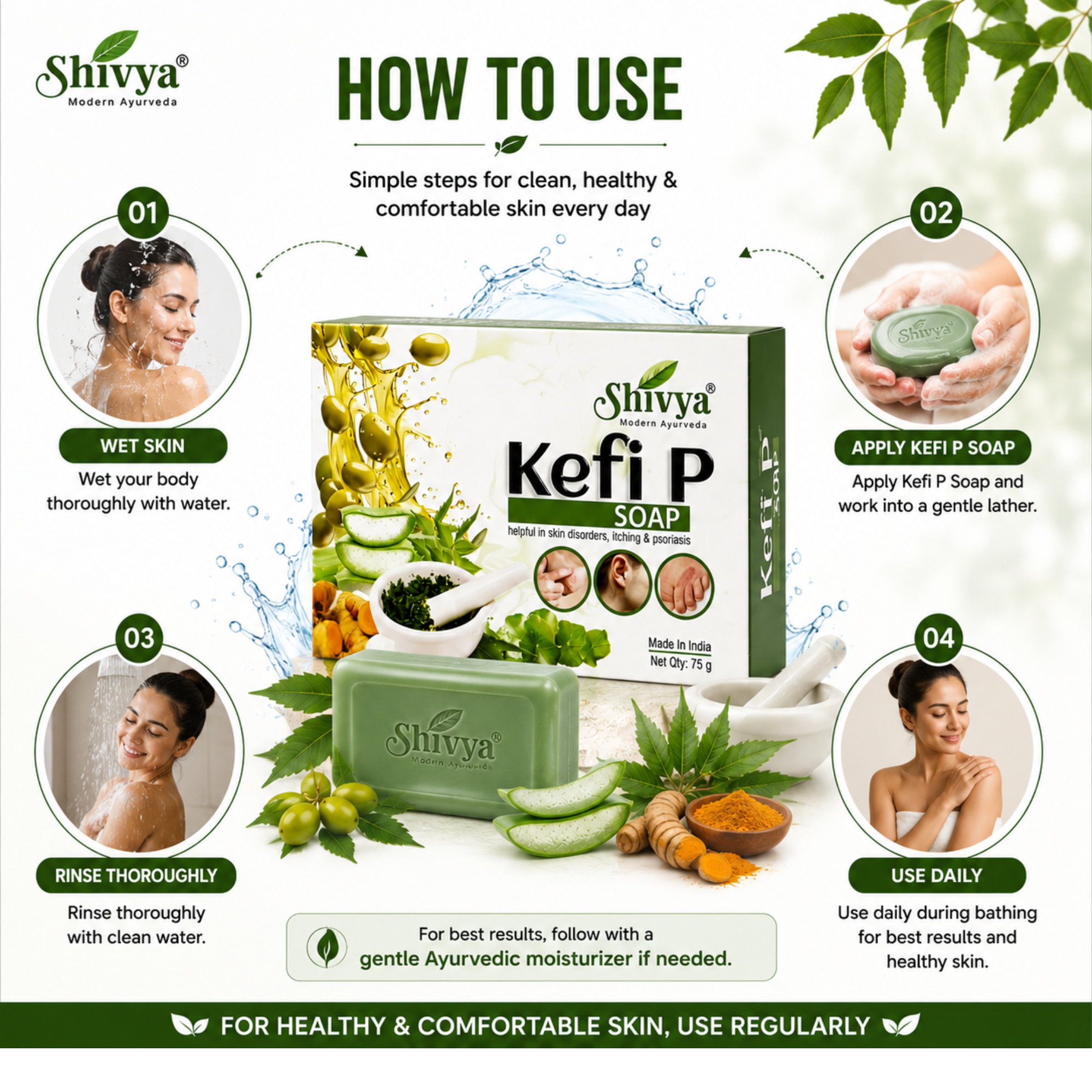 Kefi P Soap for Skin Disorders