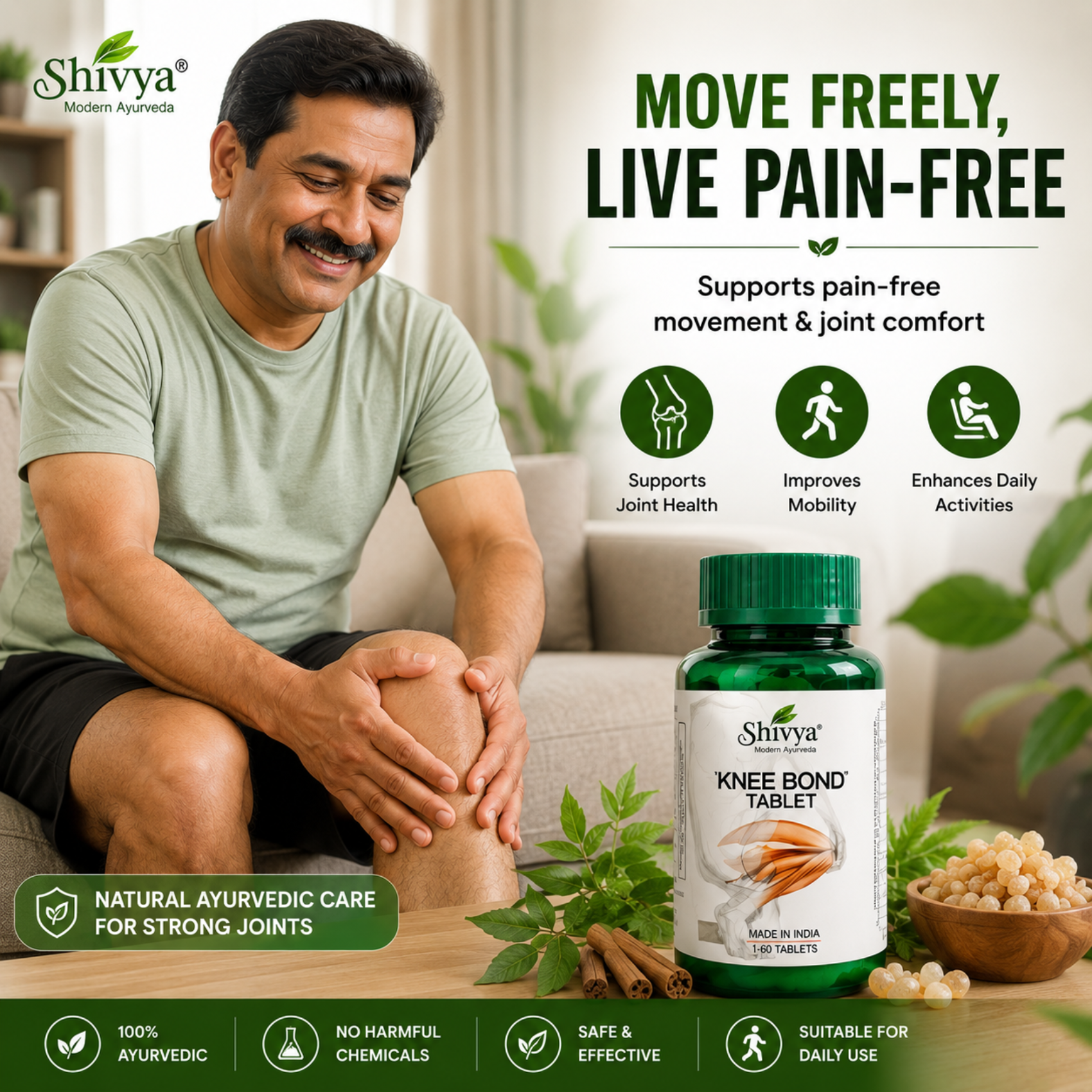 Shivya Knee Bond Tablets for Joint Pain — alternate