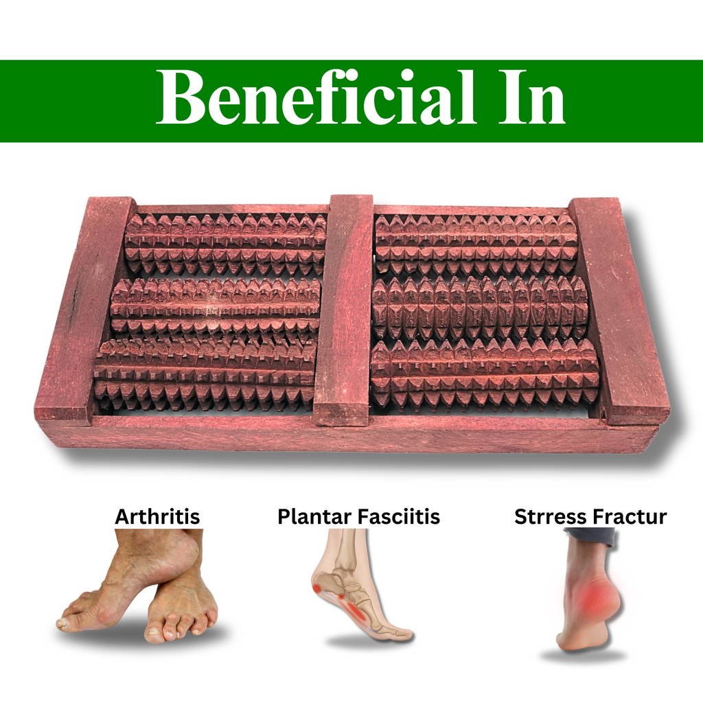 6 Roller Wooden Foot Massager – Your Natural Pain Relief Solution