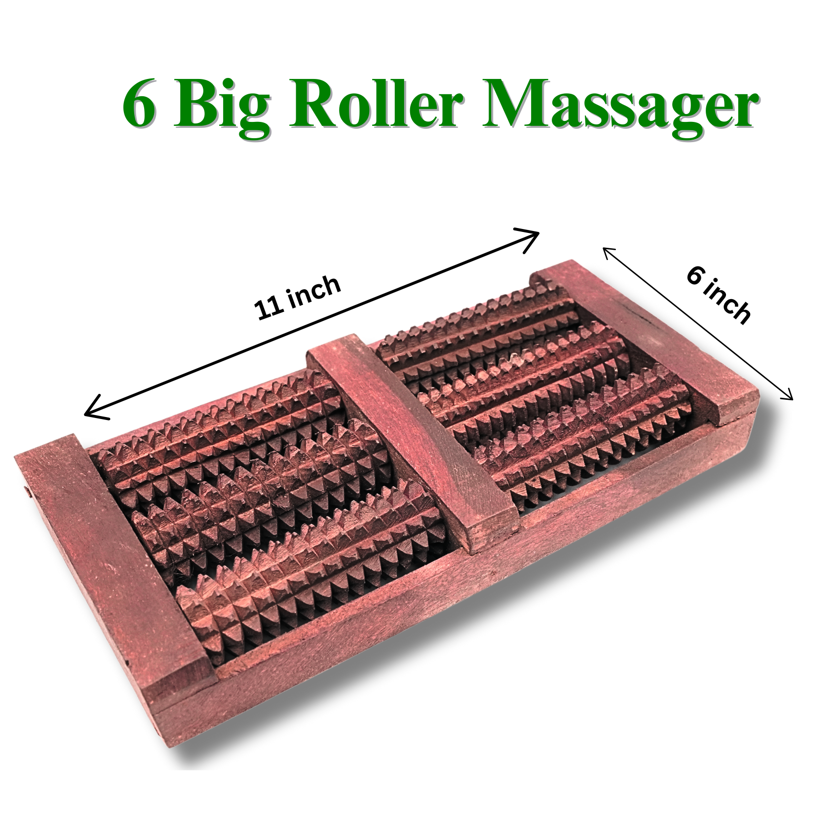 6 Roller Wooden Foot Massager – Your Natural Pain Relief Solution