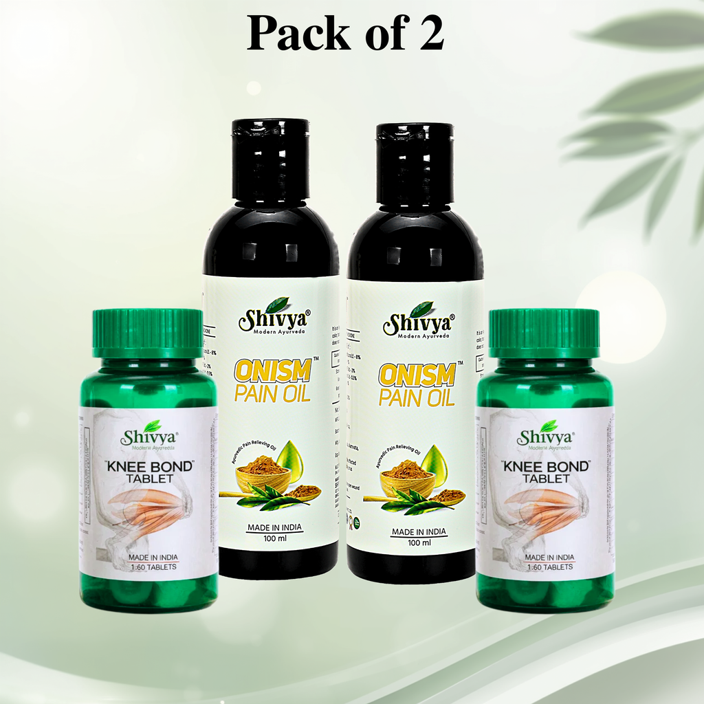 Shivya Onism Pain Oil & Shivya Knee Bond Tablets Combo
