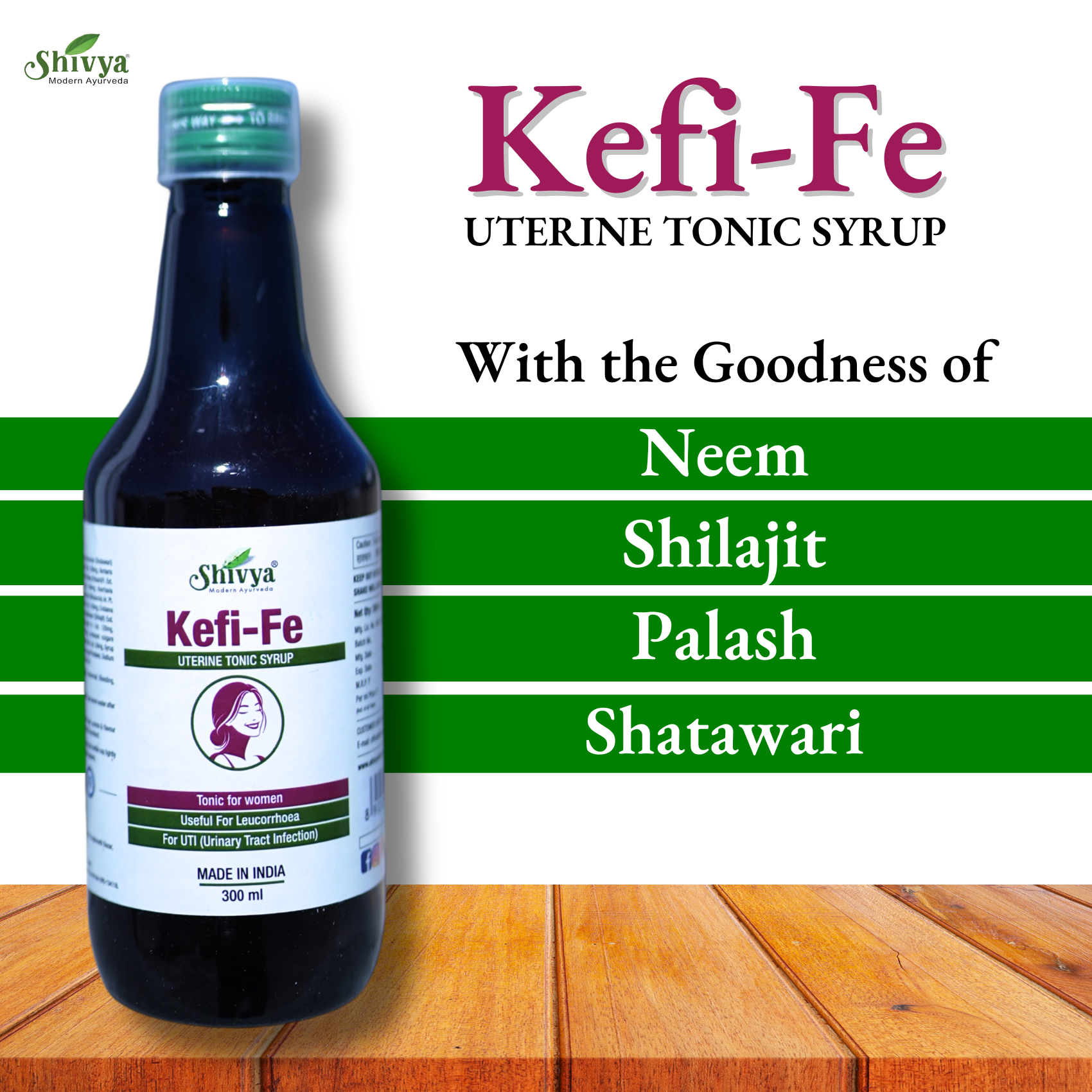 Kefi-Fe Tonic Syrup for UTI