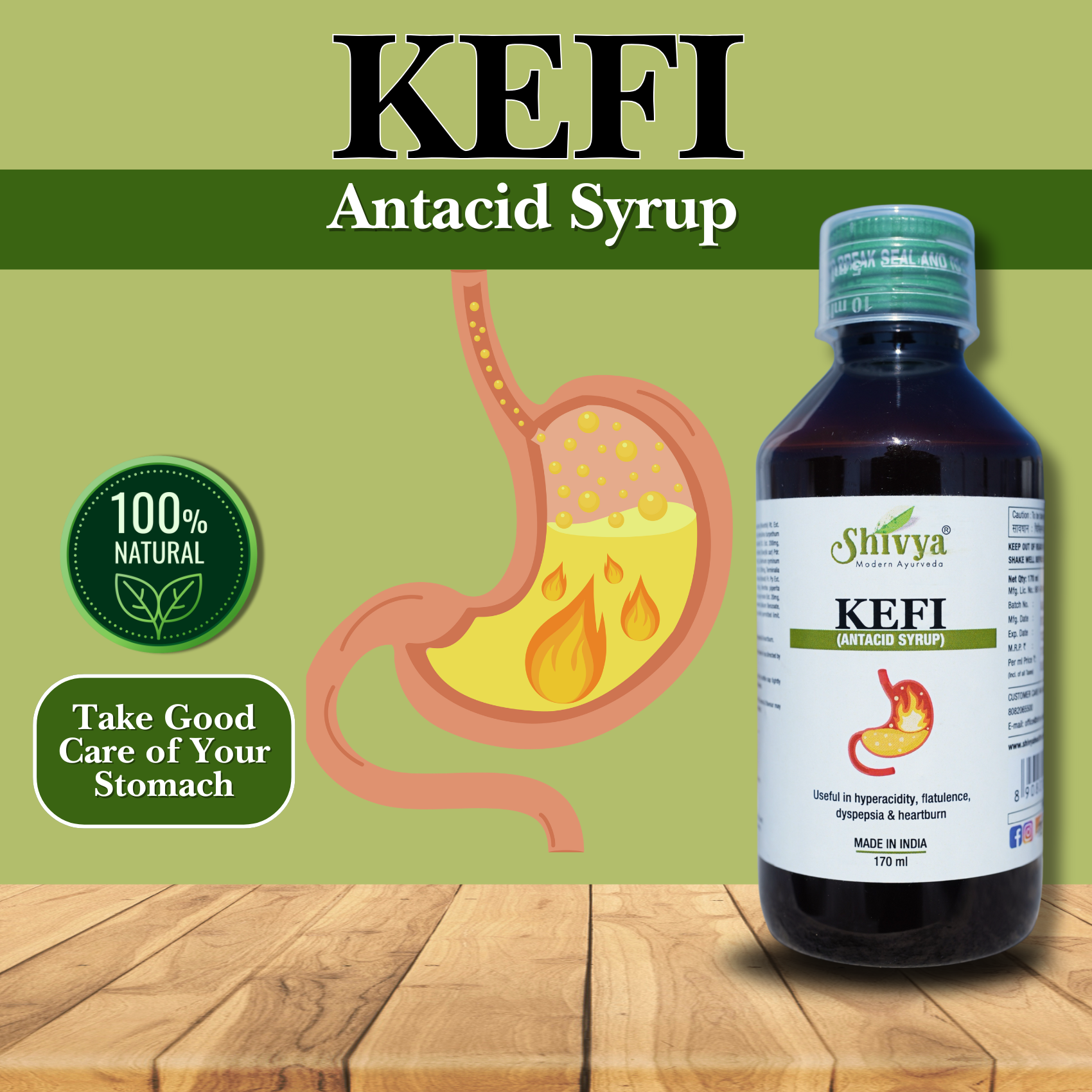 Kefi Antacid Syrup