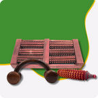 6 Roller Wooden Foot Massager ,  Karela Massager,  Wooden D-Handle Massager