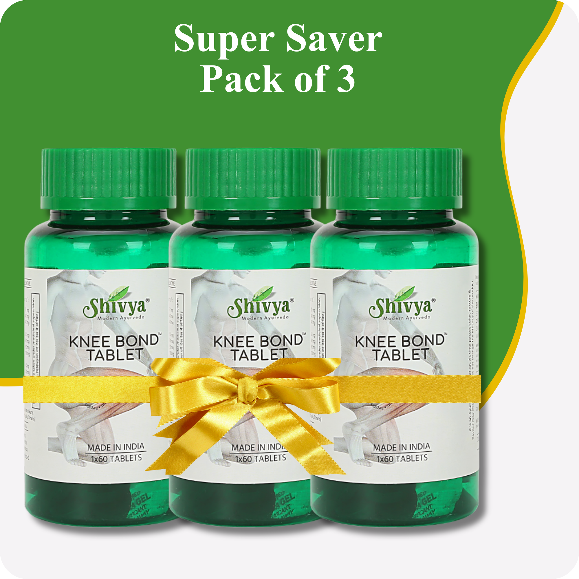 Knee Bond Tablets - Super Saver Pack of 3