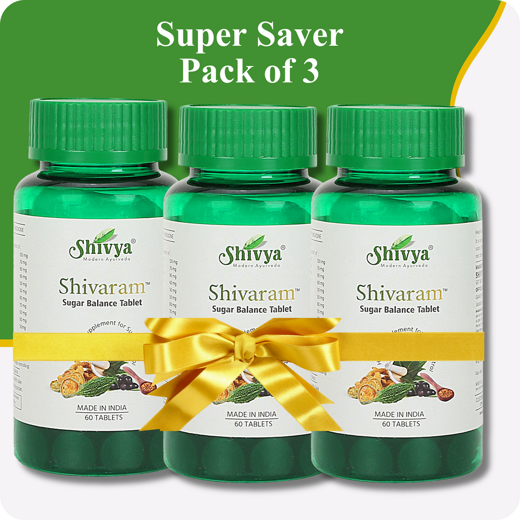 Shivaram Sugar Balance Tablets - Super Saver Pack of 3