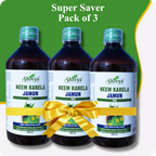 Neem Karela Jamun Ras for Diabetes - Super Saver Pack of 3