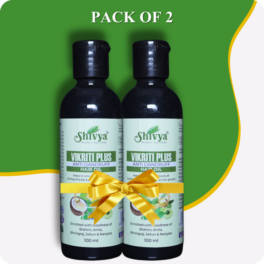 Vikriti Plus Anti Dandruff Hair Oil - (Pack of 2)
