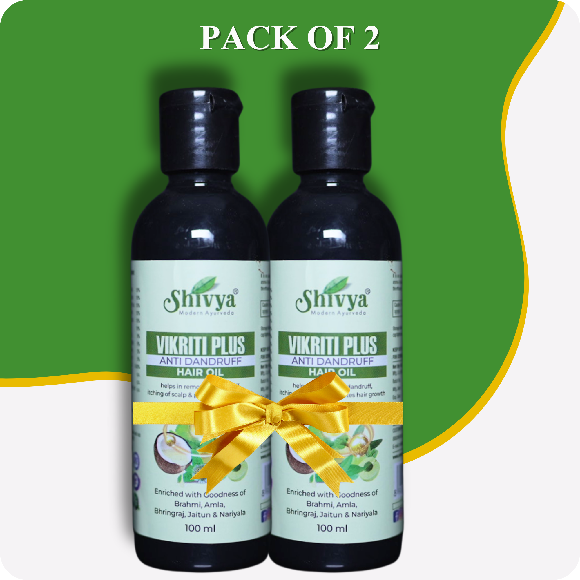 Vikriti Plus Anti Dandruff Hair Oil - (Pack of 2)
