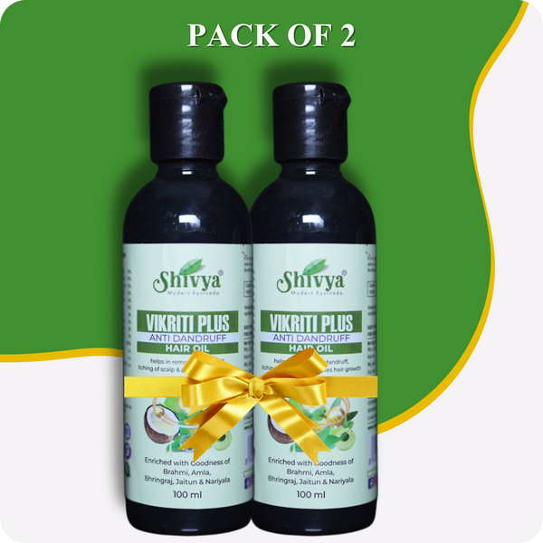 Vikriti Plus Anti Dandruff Hair Oil - (Pack of 2)