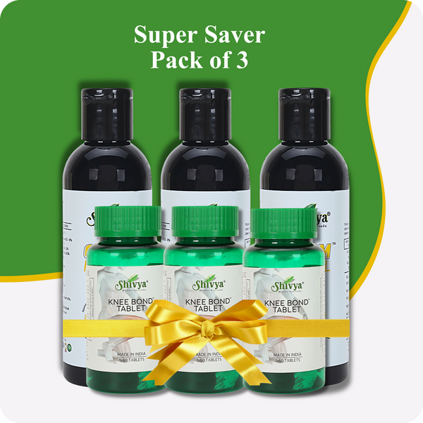 Onism Pain Oil & Knee Bond Tablets Combo - Super Saver Pack of 3