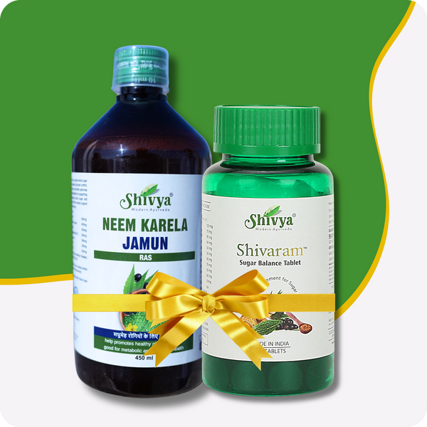 Sugar Balance Tablet and Neem Karela Jamun Ras Combo