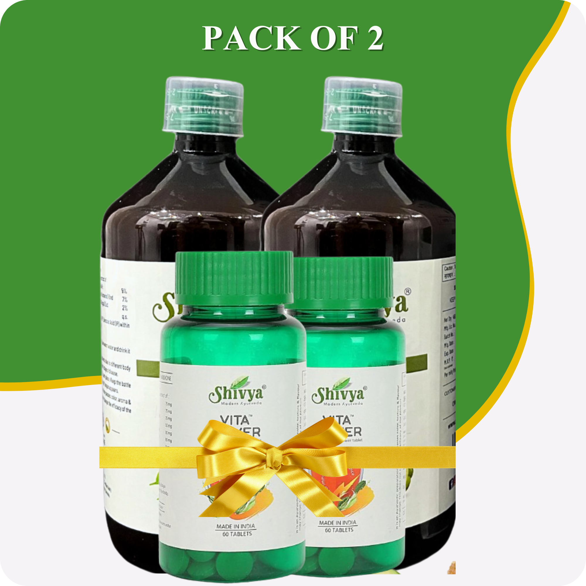 Vita Power Tablets and RAS - Weight Loss Juice Combo (Pack of 2)