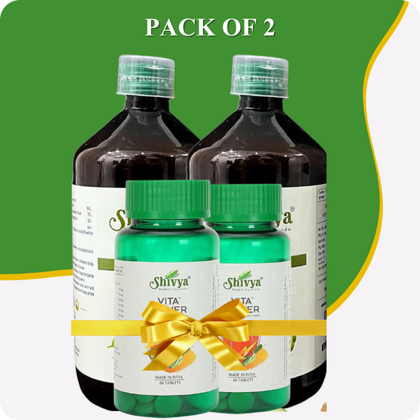 Vita Power Tablets and RAS - Weight Loss Juice Combo (Pack of 2)