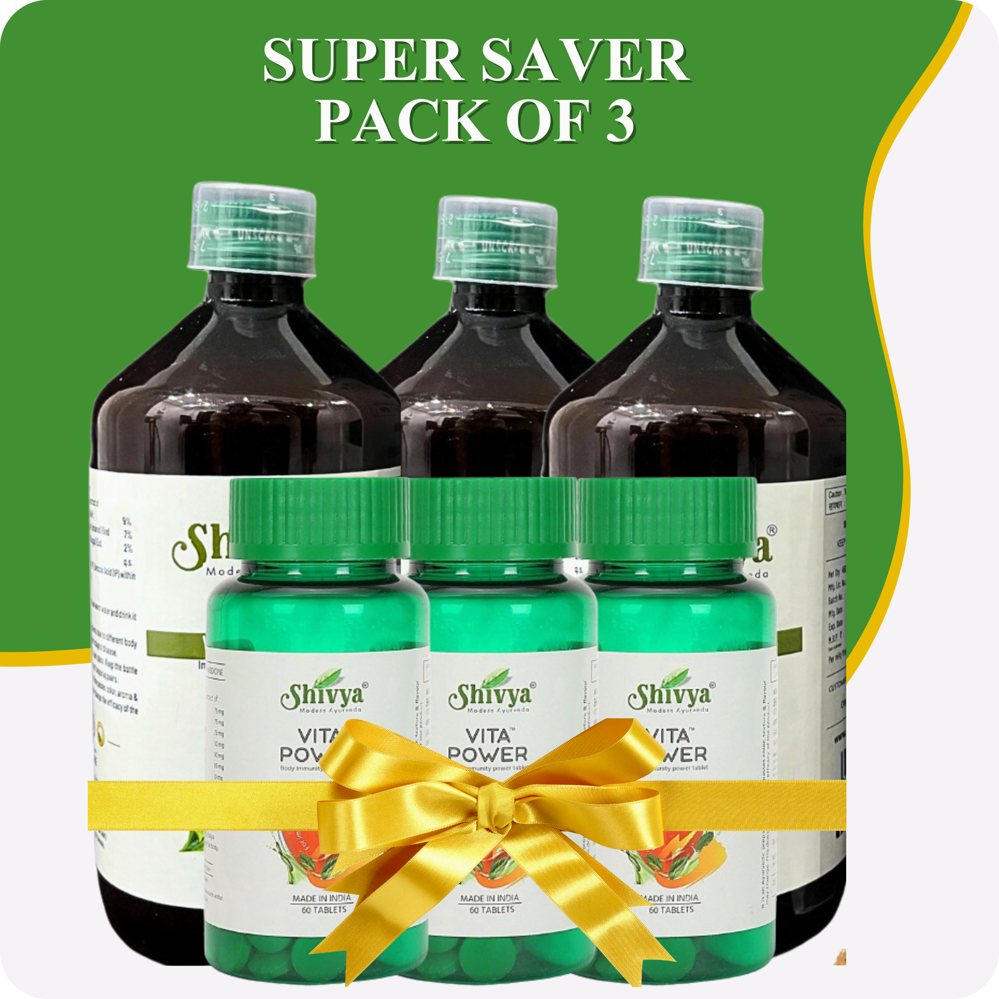 Vita Power Tablets and RAS - Weight Loss Juice Combo - Super Saver 3