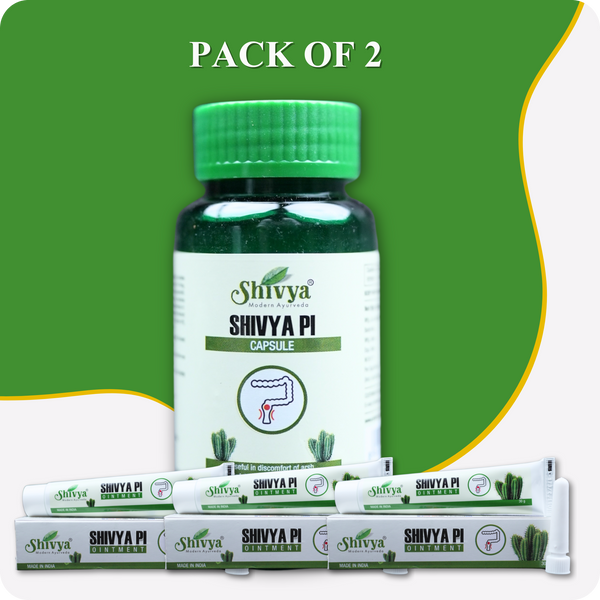 Pi Capsules and Pi Ointment Combo (Pack of 2)