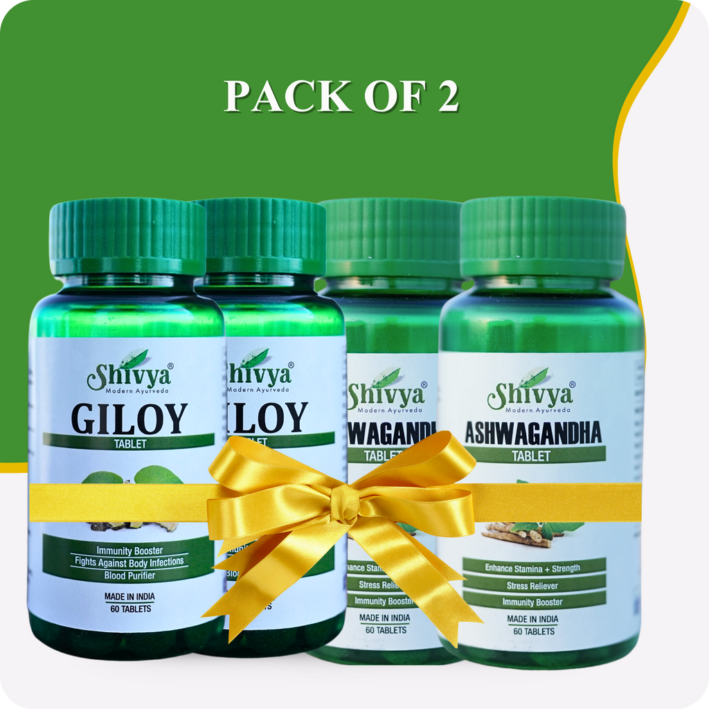 Giloy & Ashwagandha Tablets Combo (Pack of 2)