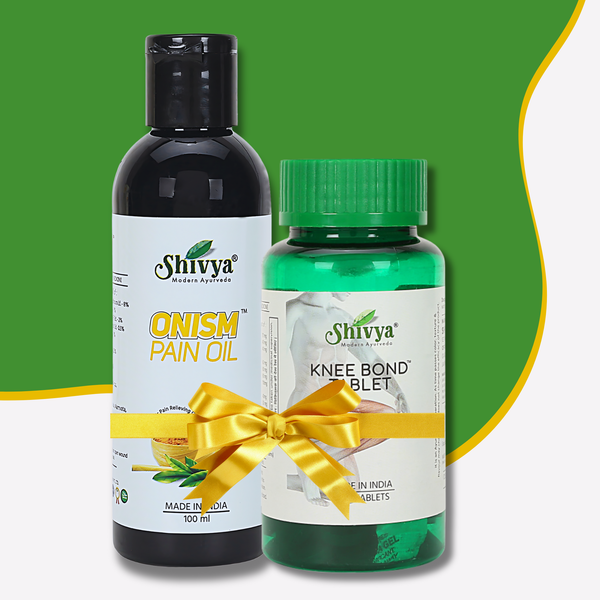 Onism Pain Oil & Knee Bond Tablets Combo