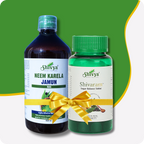 On Call Combo of Sugar Balance Tablet and Neem Karela Jamun Ras