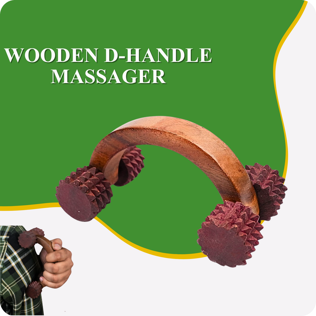 Wooden D-Handle Massager