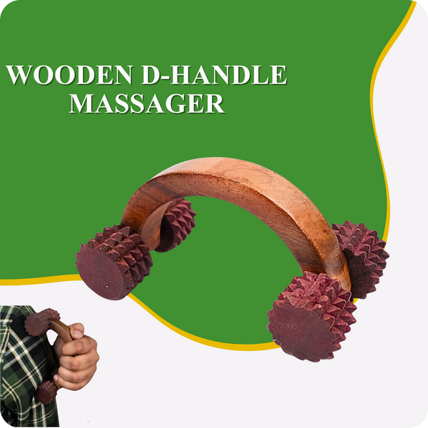 Wooden D-Handle Massager