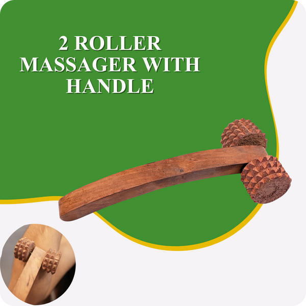 2 Roller Massager with Handle – Body Massager for Stress Relief