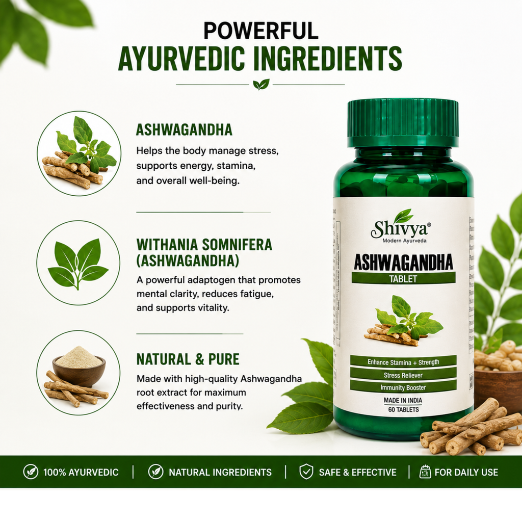 Shivya Ashwagandha Tablets (Pack of 10)