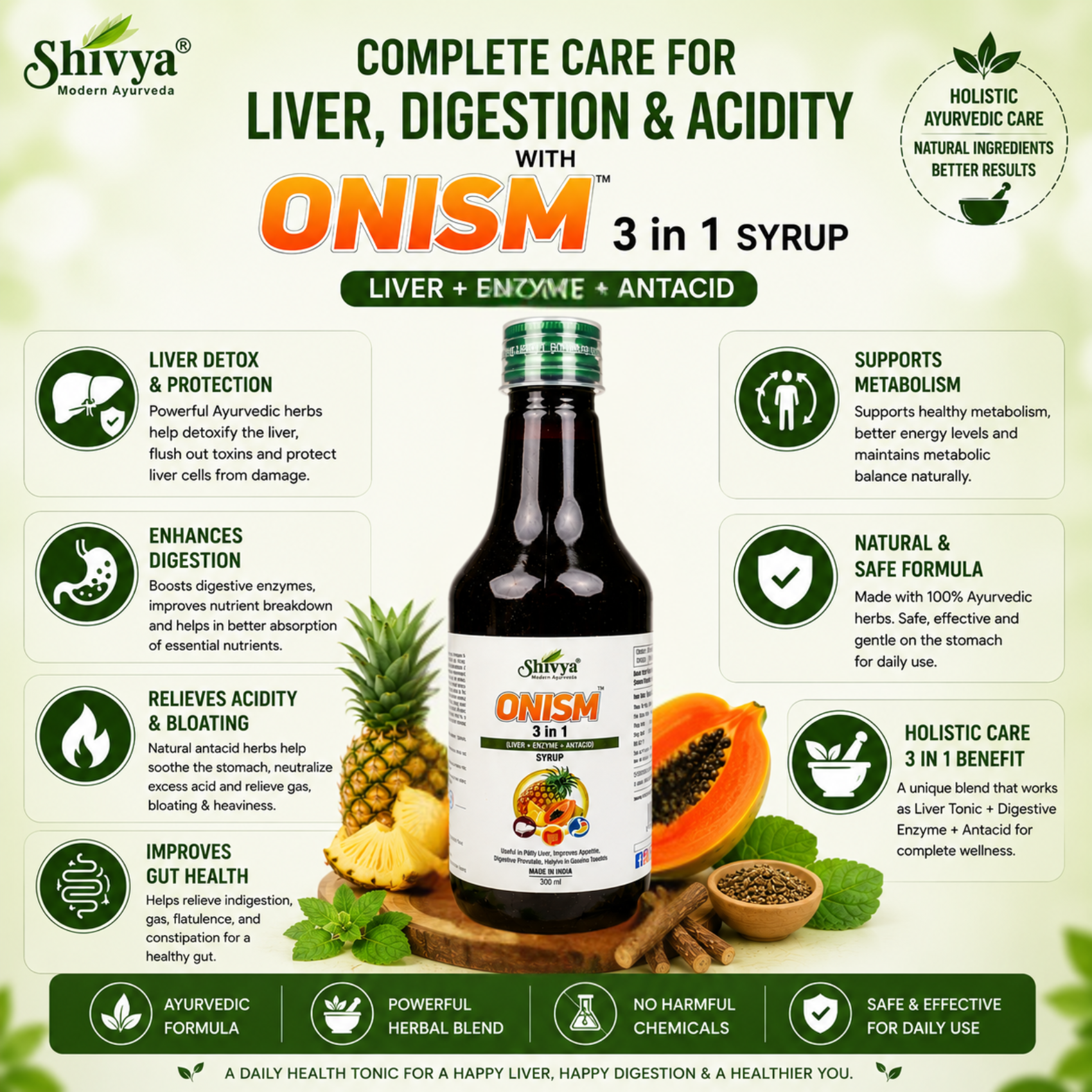 Shivya Onism 3 in 1 Fatty Liver Syrup