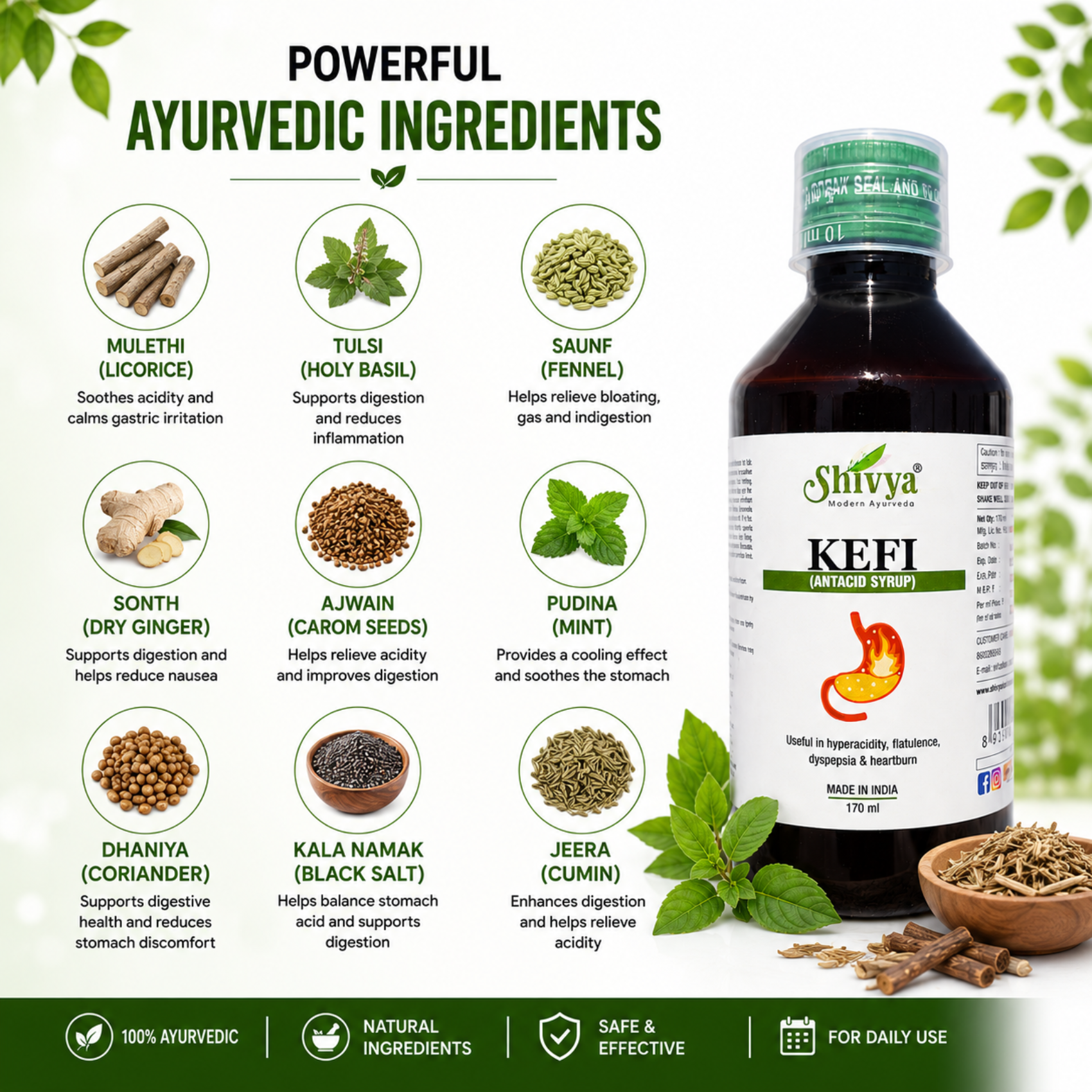 Shivya Kefi Antacid Syrup