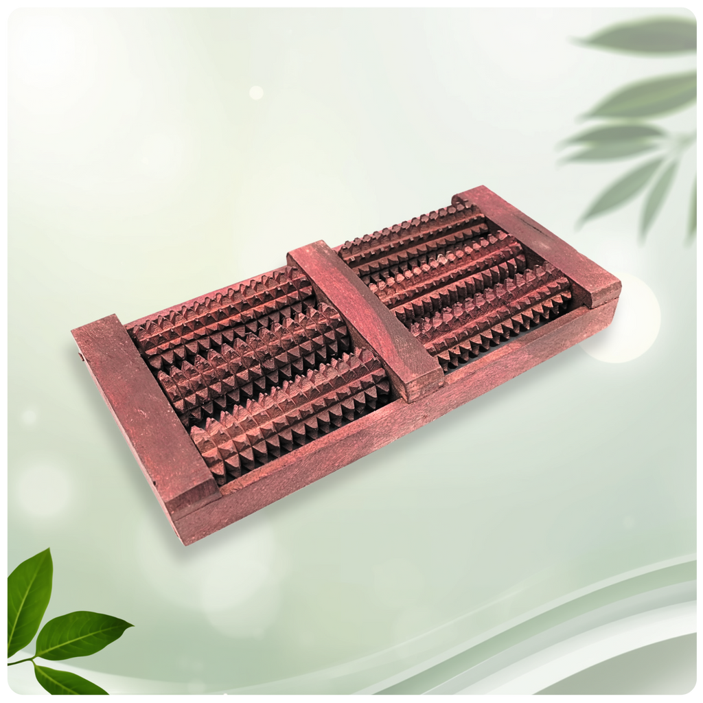 Shivya 6 Roller Wooden Foot Massager – Your Natural Pain Relief Solution